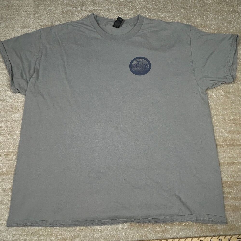 Palmetto Moon T-Shirt Mens XL Gray Short Sleeve Graphic Logo Since 2002 Gildan